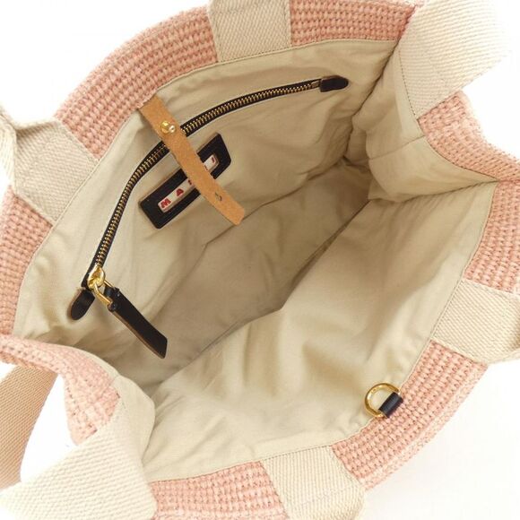 Marni EAST-WEST Tote Bag Cotton Nylon Tote Bag - Picture 6 of 6